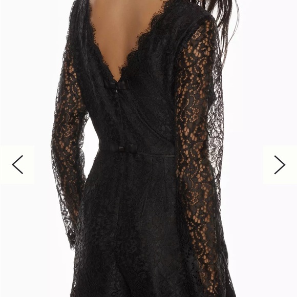 BNWT black lace formal romper- size 10 - Picture 2 of 5